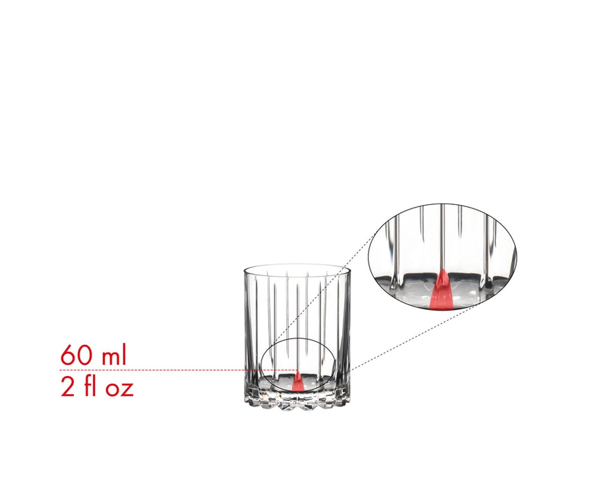 Riedel Set of 2 Double Rocks Glasses