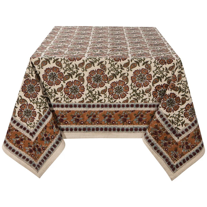 Danica Heirloom 60" x 90" Block Print Tablecloth