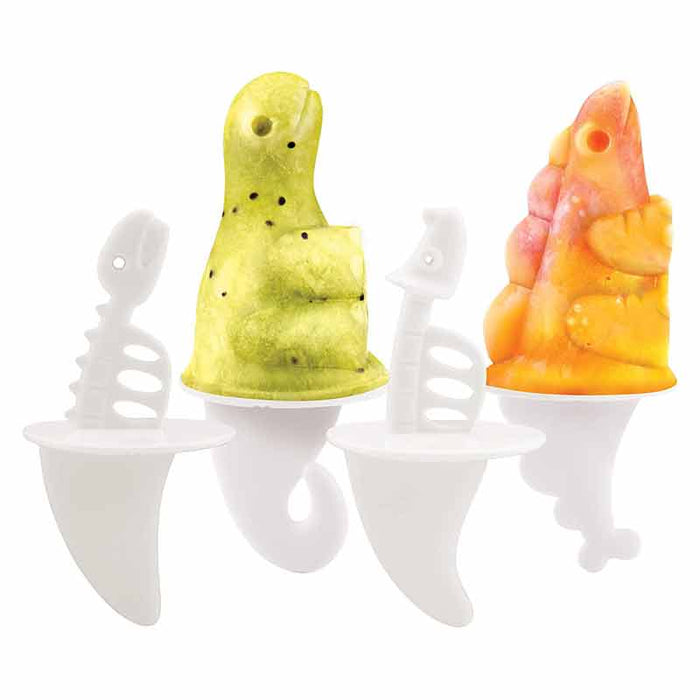 Tovolo Set of 4 Dino 3D Ice Pop Molds