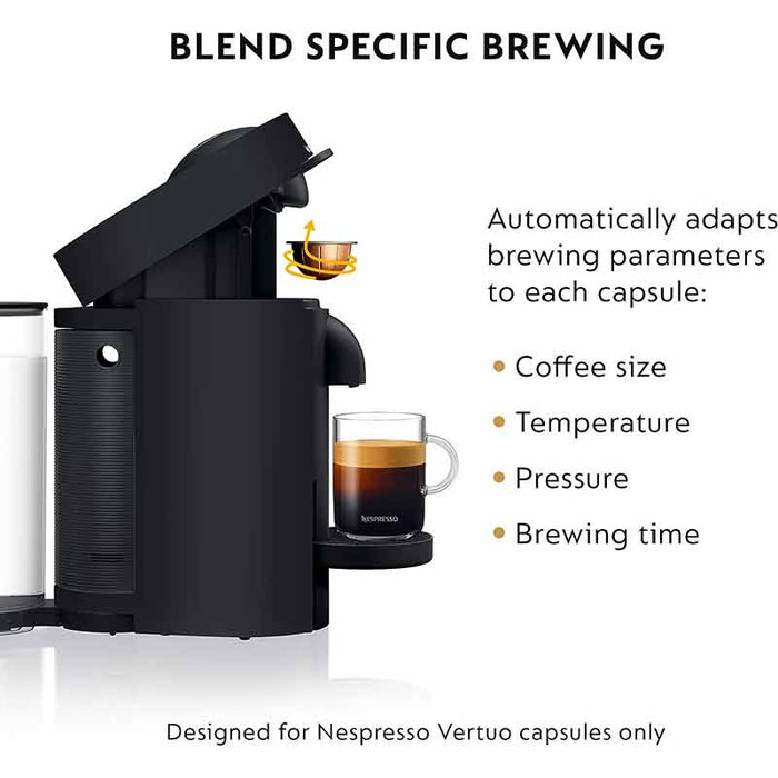Delonghi Nespresso Vertuo Plus in Matte Black