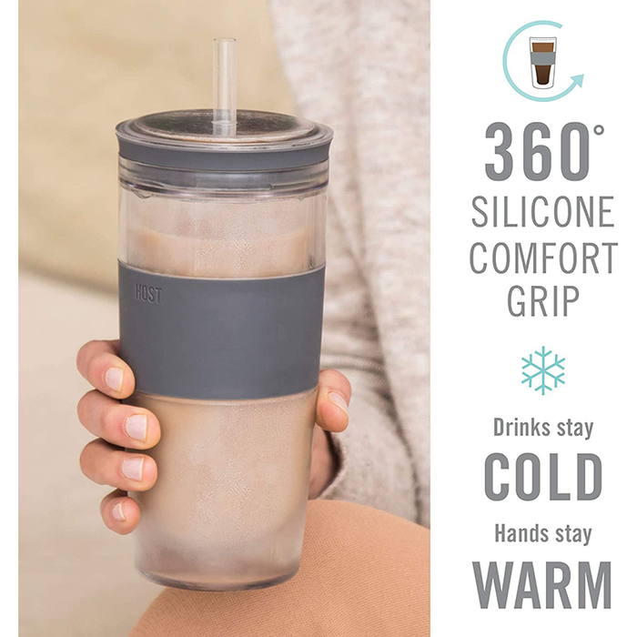 Host Tumbler Freeze Cooling Cup with Lid & Straw