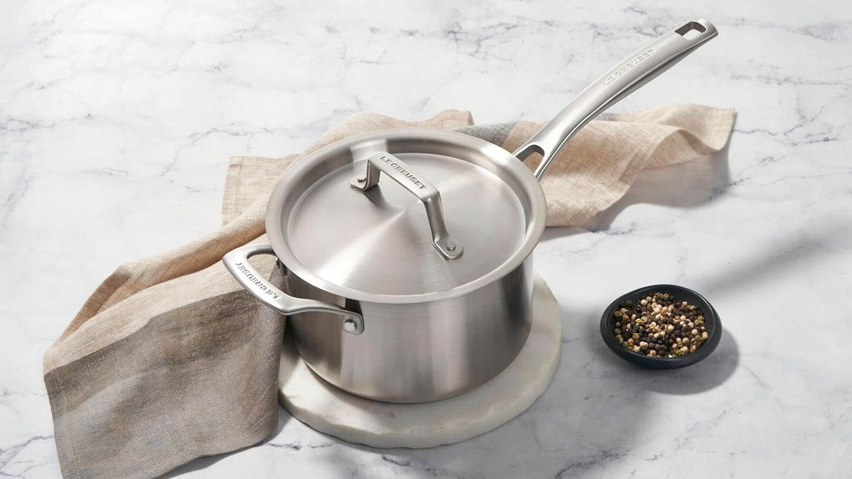 Le Creuset Essentials Stainless Steel 7 Piece Cookware Set