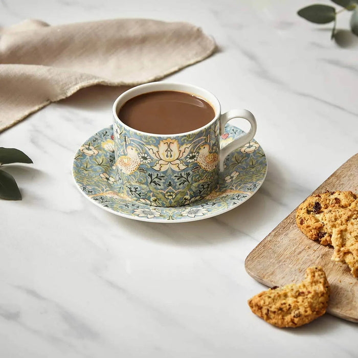 Morris & Co. Strawberry Thief Teacup and Saucer