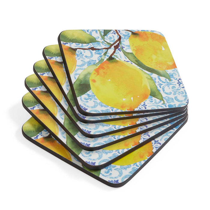 Portmeirion Set of 6 Amalfi Lemon Coasters