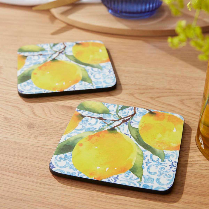 Portmeirion Set of 6 Amalfi Lemon Coasters