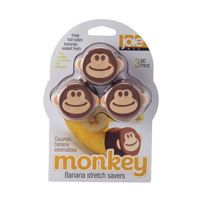 Joie Set of 3 Monkey Stretch Reusable Banana Covers