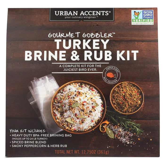 Urban Accents Turkey Brine & Rub Kit