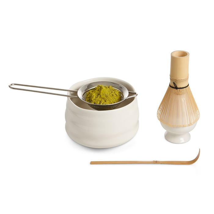 Helen's Asian Kitchen Matcha Tea Gift Set for Making Traditional Matcha  Tea, 5-Piece Set with Preparation Instructions 