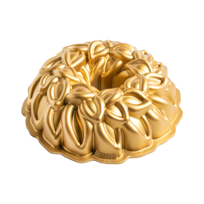 Nordicware Premier Gold 80th Anniversary Laurel Wreath Bundt Pan