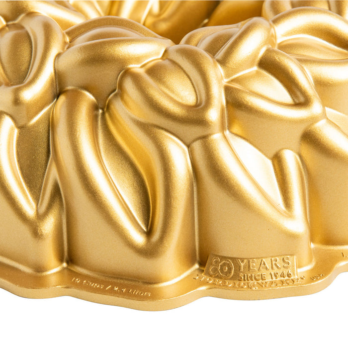 Nordicware Premier Gold 80th Anniversary Laurel Wreath Bundt Pan