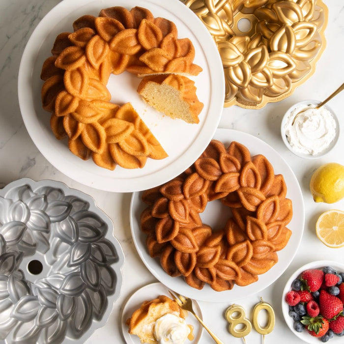 Nordicware Premier Gold 80th Anniversary Laurel Wreath Bundt Pan