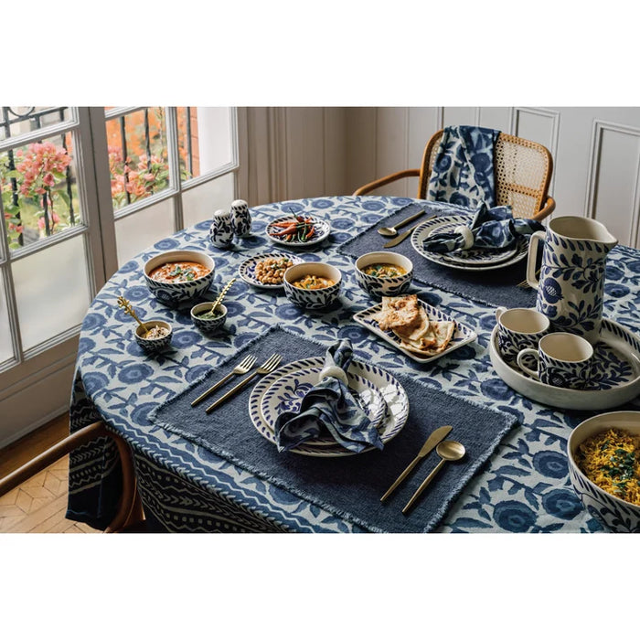 Danica Heirloom Set of 4 Block Print Napkins