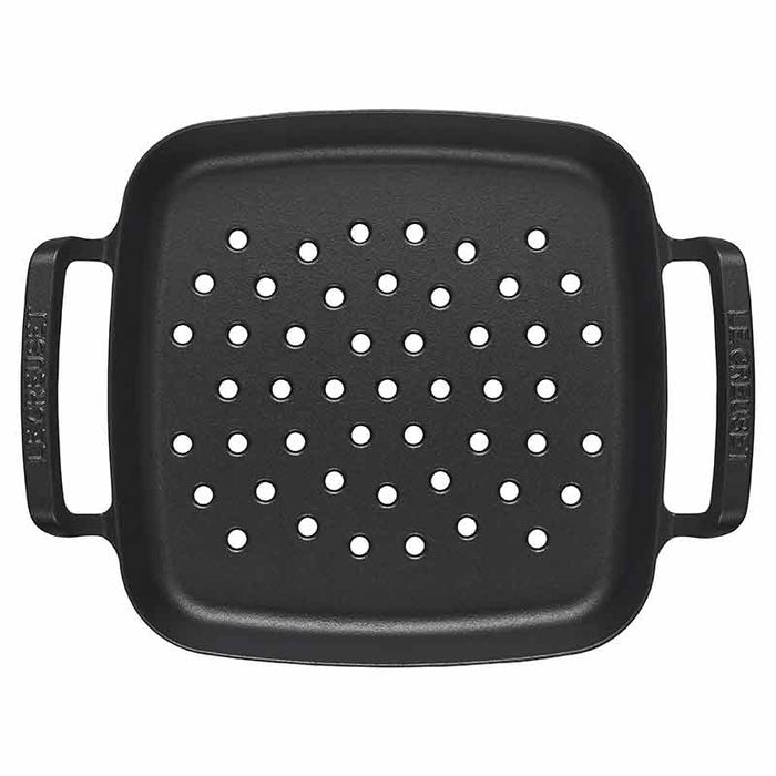 Le Creuset 12" Enameled Cast Iron Alpine Outdoor Grill Basket