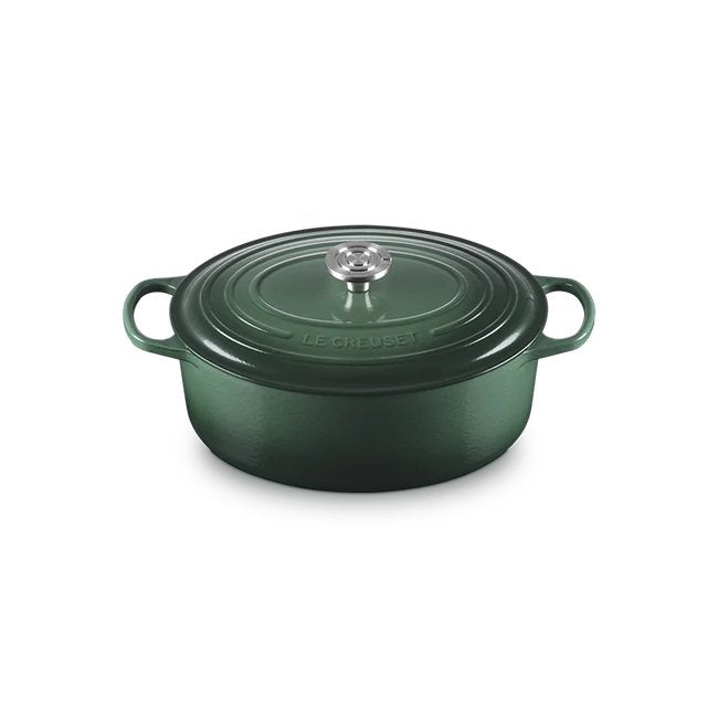 Le Creuset Signature 6.75 Quart Oval Dutch Oven with Crucible Knob