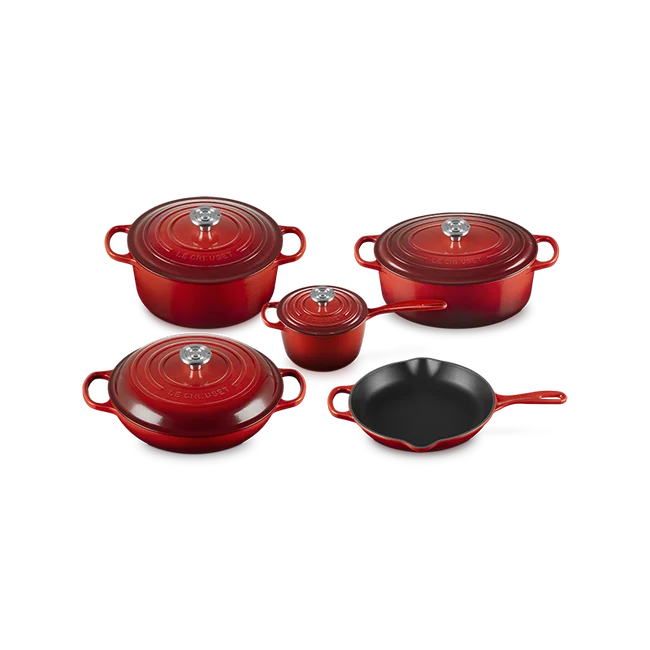 Le Creuset 9 Piece Signature Crucible Cookware Set