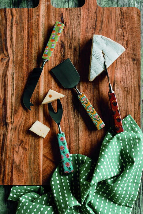Now Designs Set of 4 Assorted Mosaic Cheese Knives
