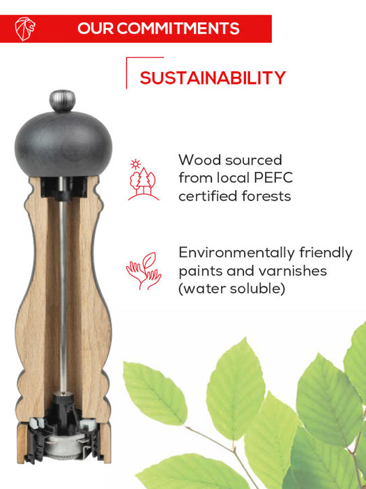 Peugeot Paris Chocolate Salt Mill 7"