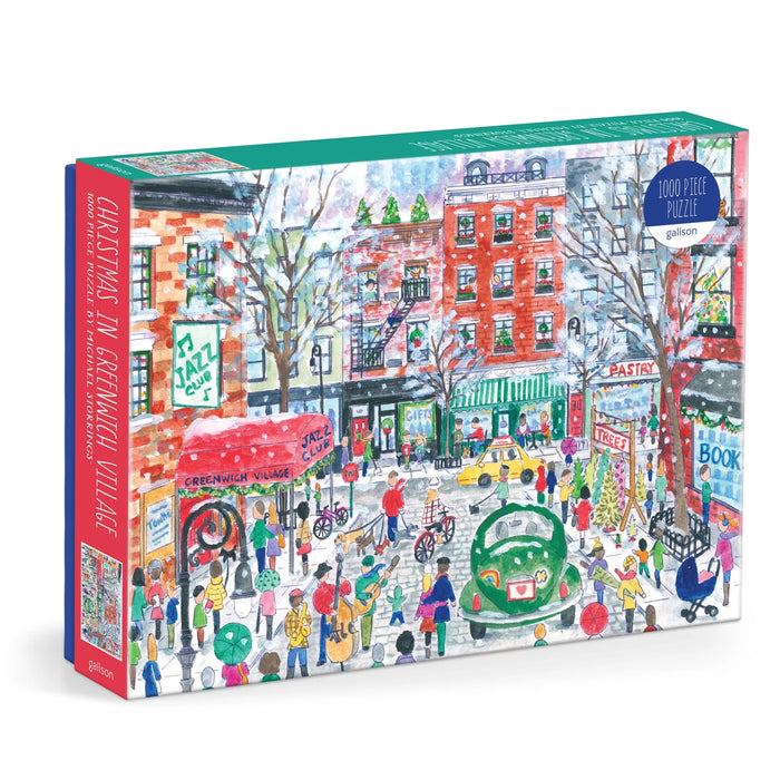 Christmas in Greenwich Village 1000 Piece Puzzle