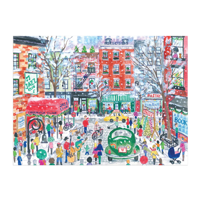 Christmas in Greenwich Village 1000 Piece Puzzle