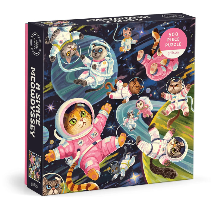 Space Meowdessey 500 Piece Puzzle