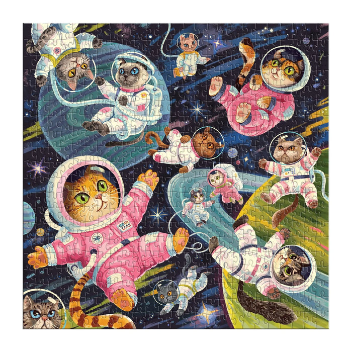 Space Meowdessey 500 Piece Puzzle