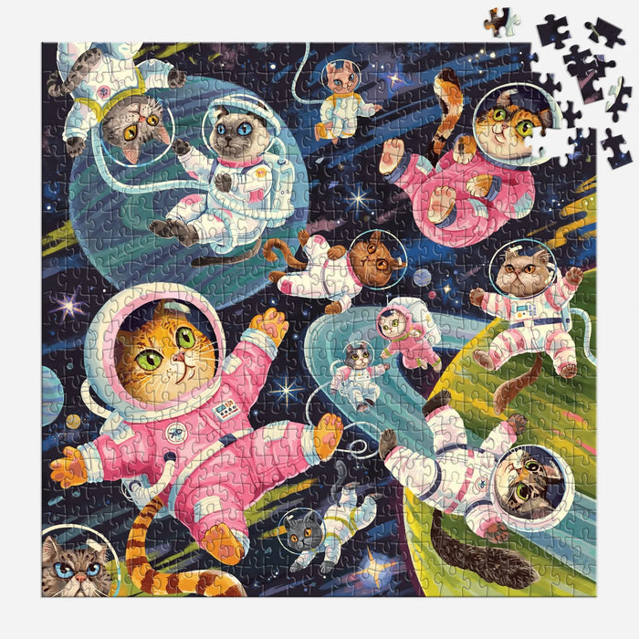 Space Meowdessey 500 Piece Puzzle