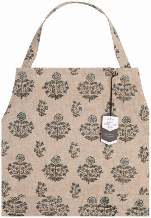 Salvia Block Print Apron