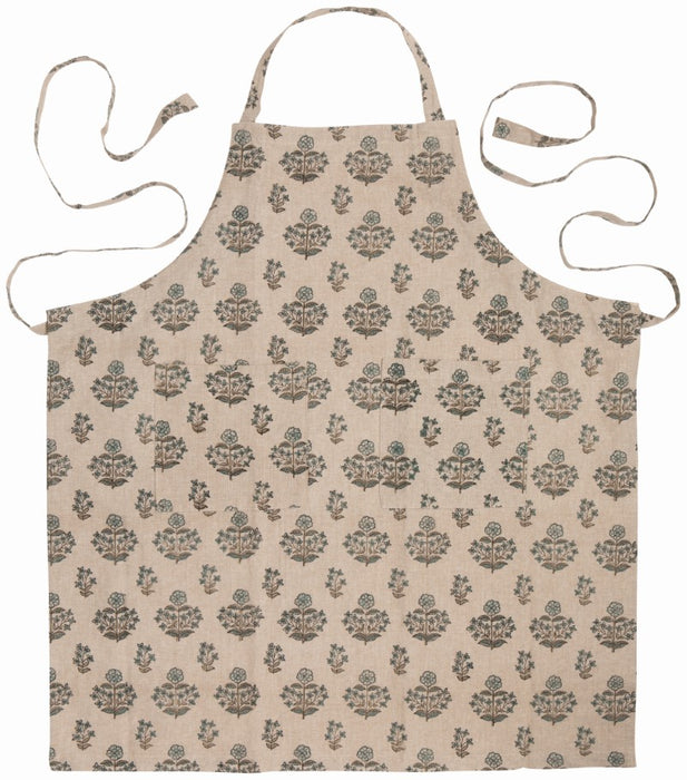 Salvia Block Print Apron