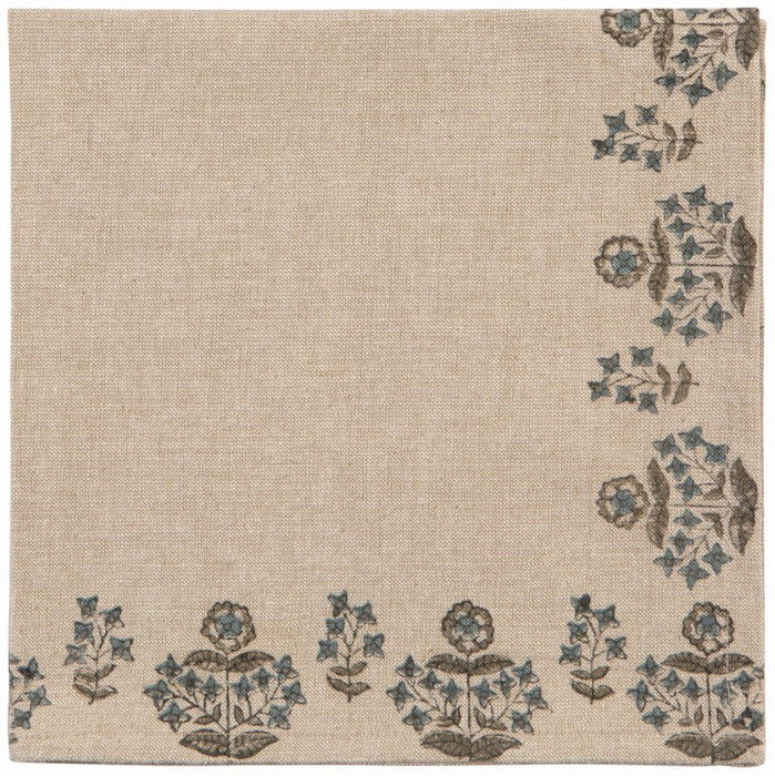 Danica Heirloom Set of 4 Block Print Napkins