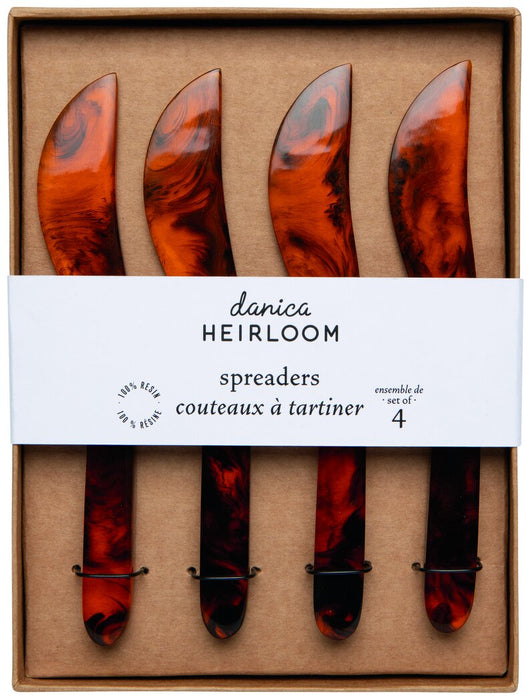 Danica Heirloom Set of 4 Tortoiseshell Spreaders