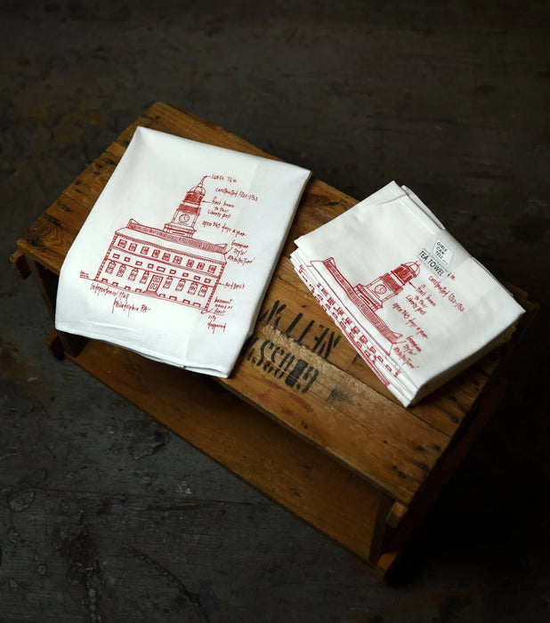 Girls Can Tell Philadelphia Tea Towel