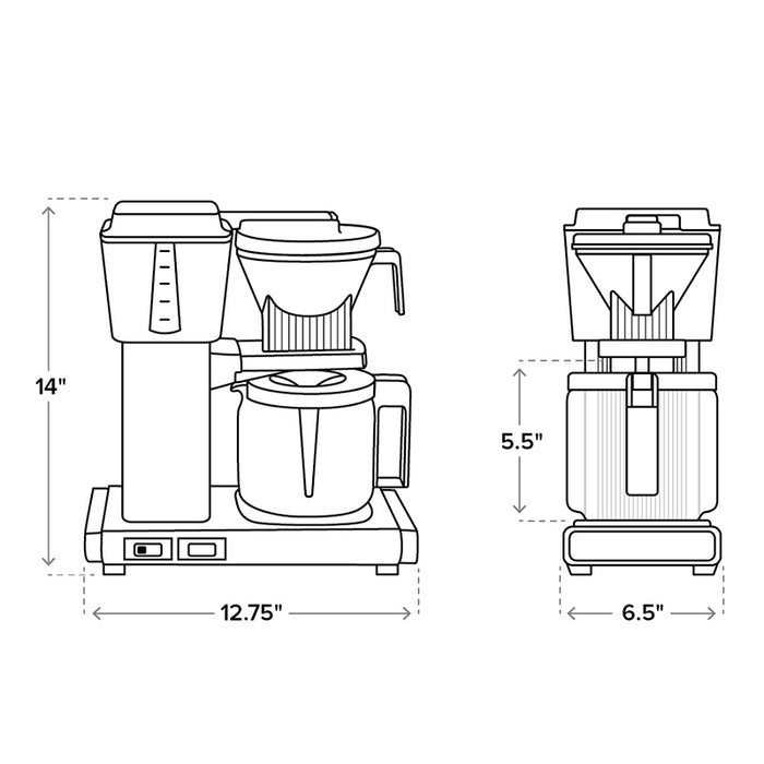 Technivorm Moccamaster KBGV Select Glass Carafe Coffee Maker