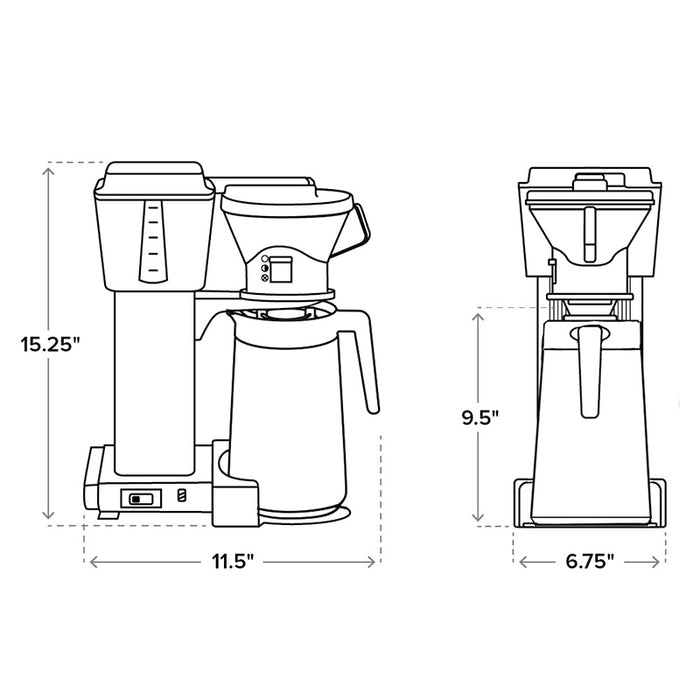 Moccamaster KBT Thermal Carafe Coffee Maker