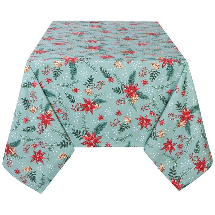 Poinsettia 60" x 90" Printed Tablecloth