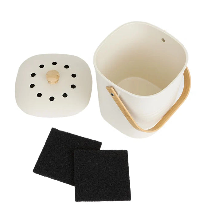 RSVP Bamboo & Melamine Compost Pail