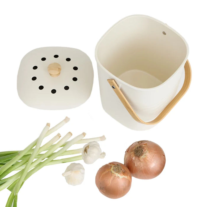 RSVP Bamboo & Melamine Compost Pail