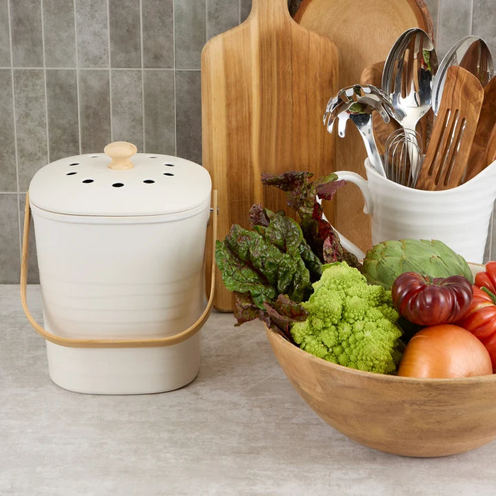 RSVP Bamboo & Melamine Compost Pail