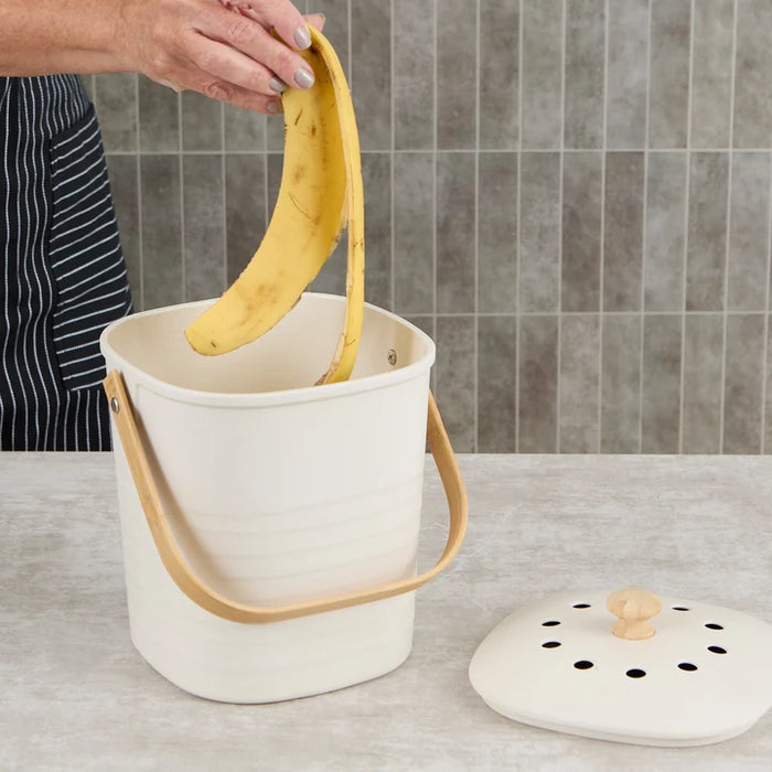 RSVP Bamboo & Melamine Compost Pail