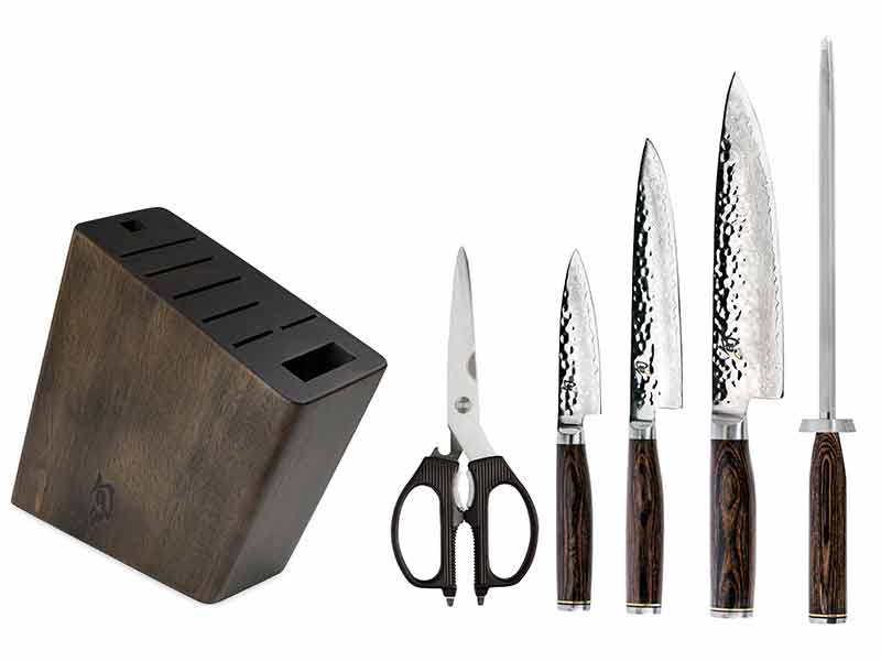 Shun Premier 6 Piece Knife Block Set