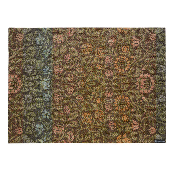 Chilewich William Morris 19" x 14" Dark Multi Table Mat