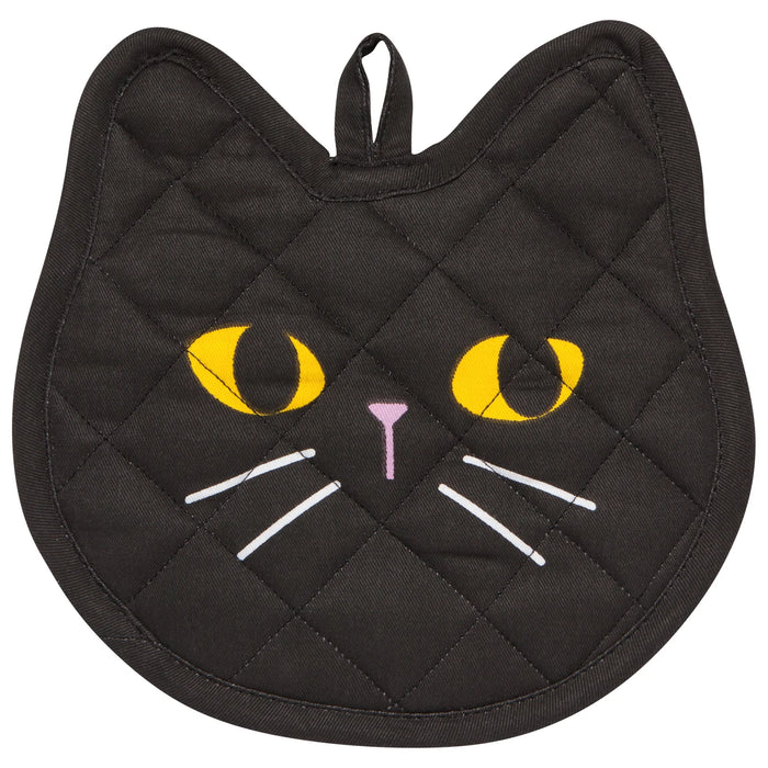 Black Cat Shaped Potholder