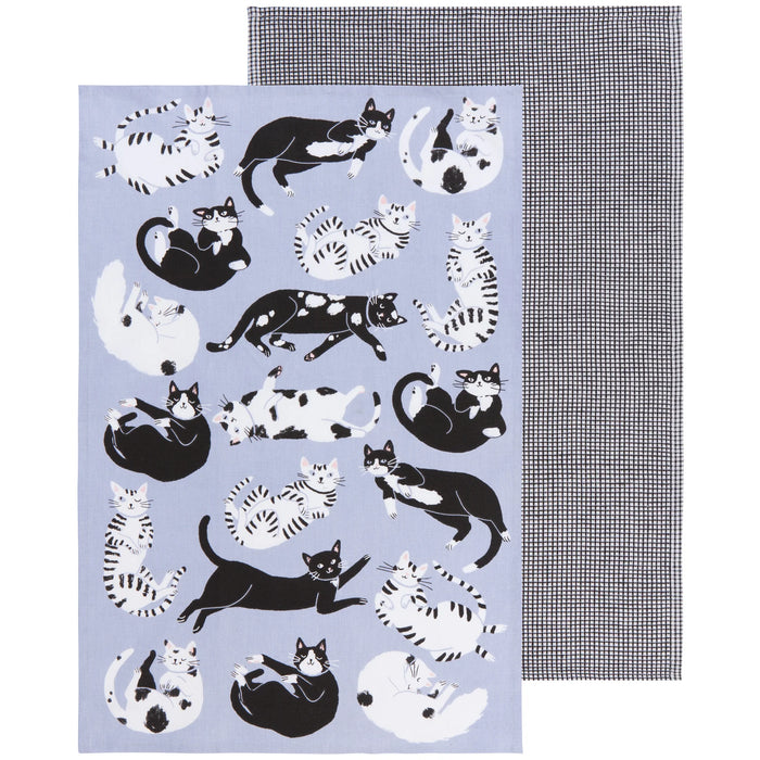 Set of 2 Meow And Furever Printed Dishtowels
