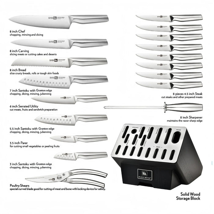Klaus Meyer Contour 19 Piece Knife Block Set