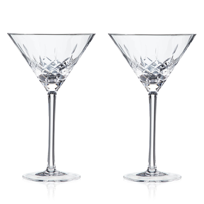 Viski Admiral Crystal Martini Glass Set of 2