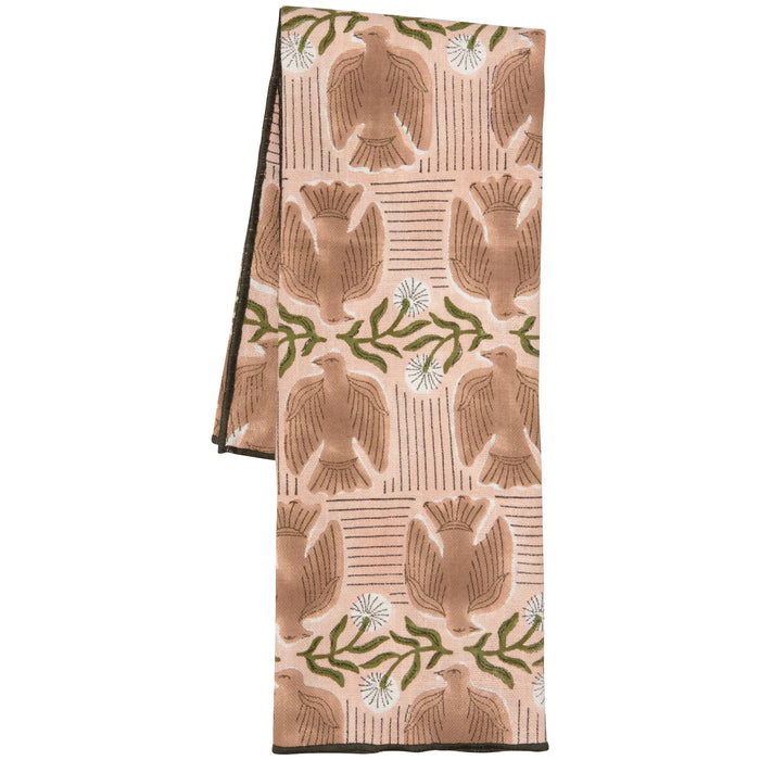 Peregrine Block Print Dishtowel