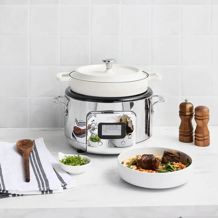 All-Clad 5 Quart Slow Cooker with White Cast Iron Insert