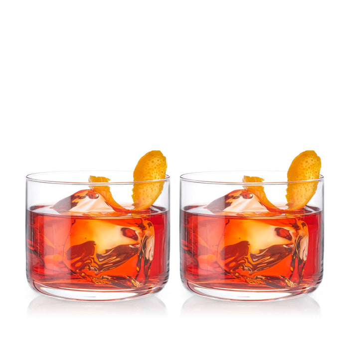 Viski Raye Crystal Negroni Glass Set of 2