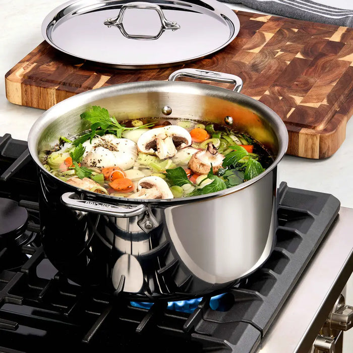 All-Clad D3 Stainless 6 Quart Stock Pot with Lid