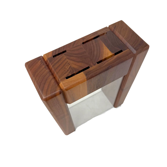 Global 5 Pc Ikasu Walnut Knife Block Set