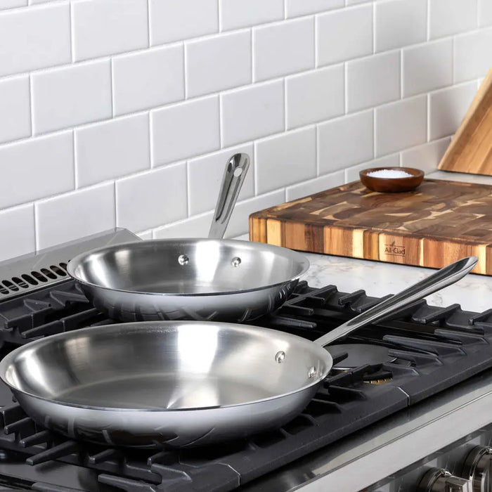 All-Clad D3 Stainless 2-piece Fry Pan Set